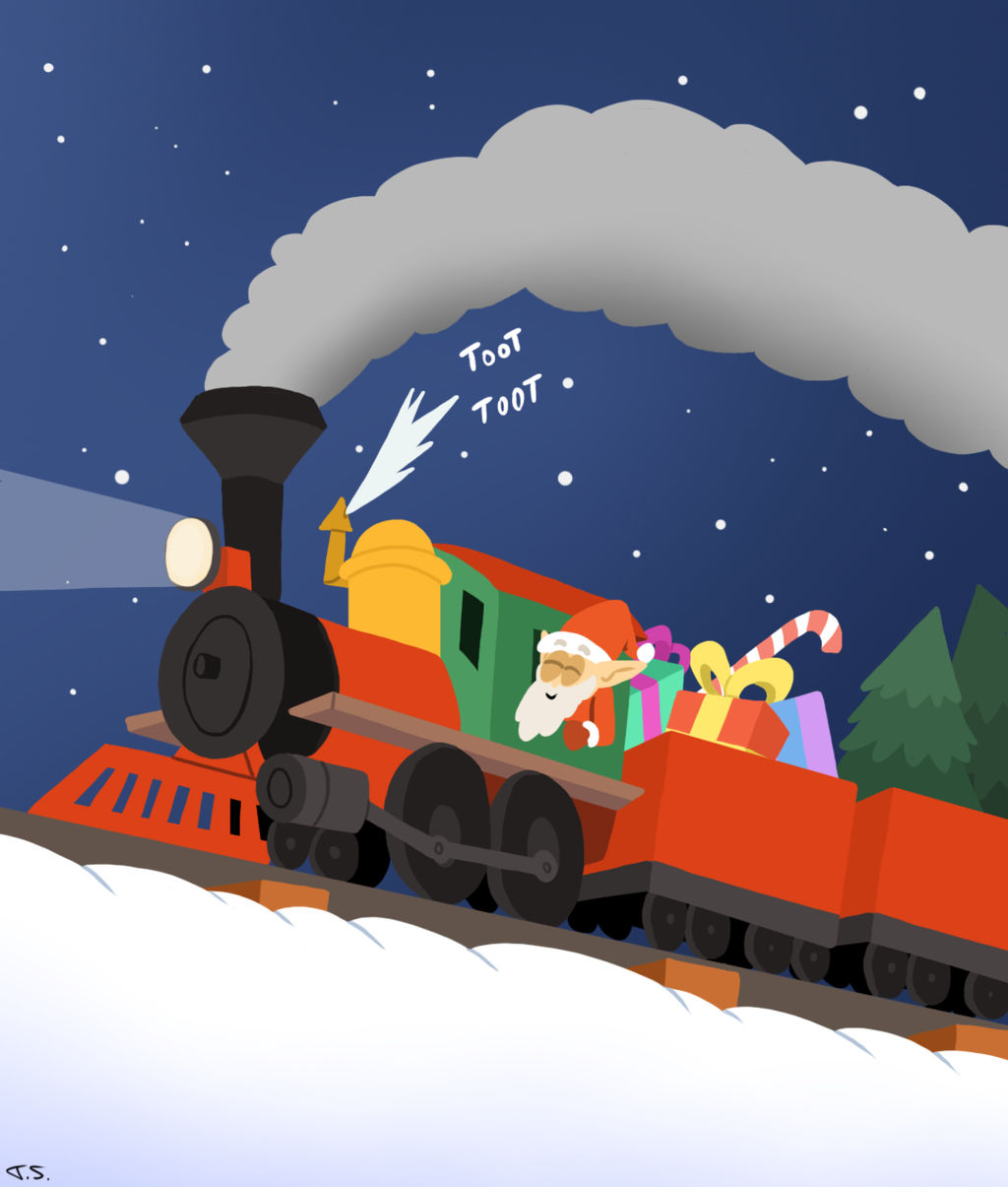 Christmas Train by Arta01 on DeviantArt
