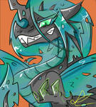 Chrysalis Dragon Form by Rayadra