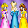 Peach, Rosalina and Daisy