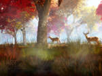 Misty Fall Morning by Art-By-Mel-DA