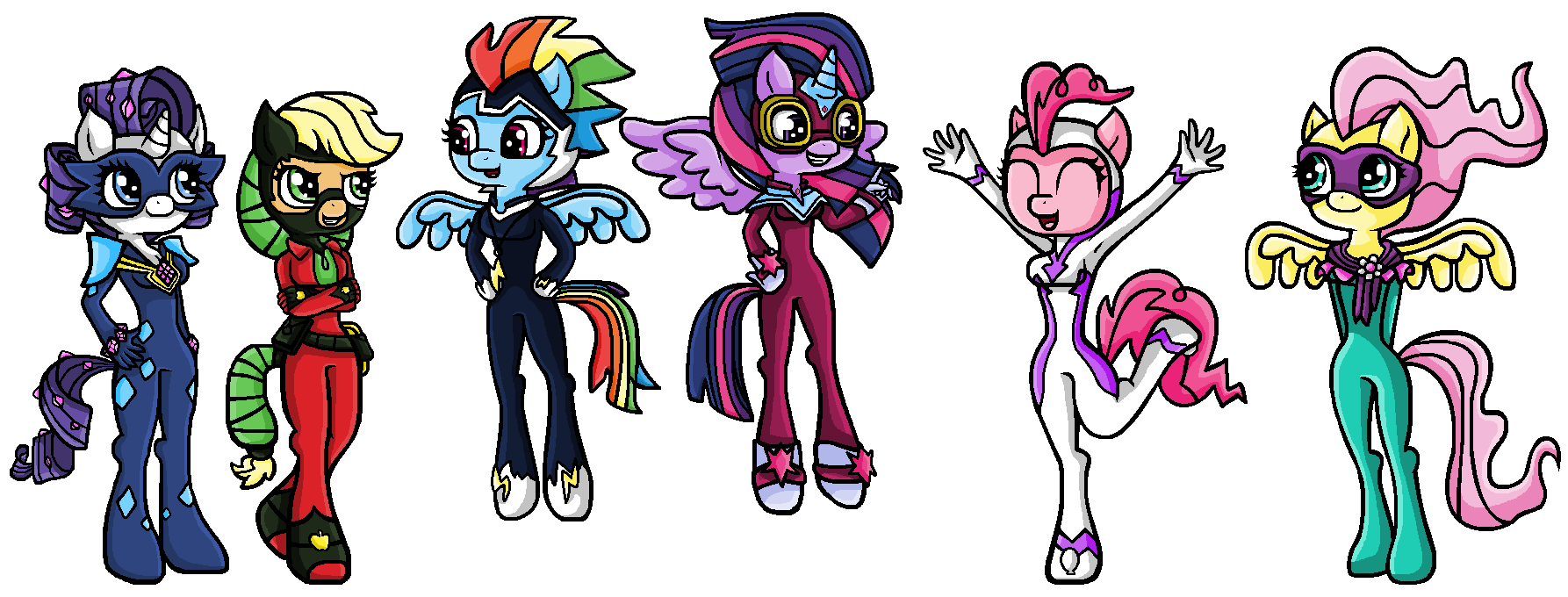 Anthro Power Ponies