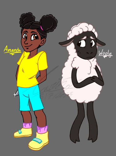 Amanda the Adventurer + Wooly the Sheep by PeachiaKeen on DeviantArt