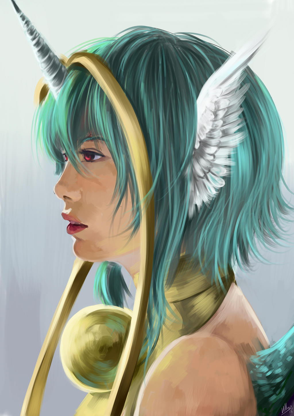 Nymph realistic pirtait try