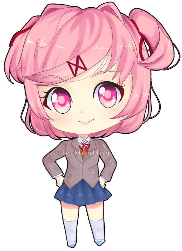 Natsuki Simple Natsuki by JulyMurasaki on DeviantArt