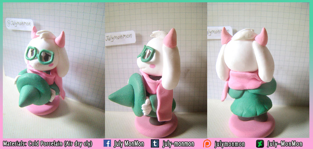 Cauldron Ralsi Ralsei 2 -cold porcelain- by JulyMurasaki on DeviantArt