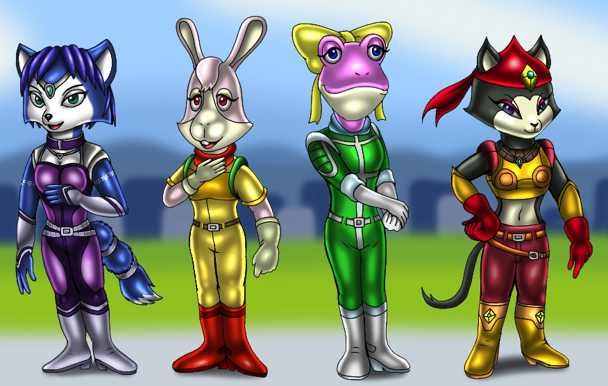 Heroines of Star Fox Command by VixDojoFox on DeviantArt