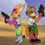Fox McCloud and Fara Phoenix