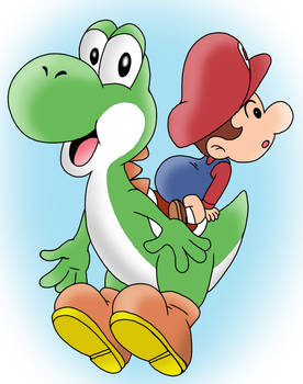 Yoshi and Baby Mario