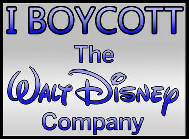 I boycott Disney