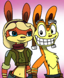 Daxter and Tess by VixDojoFox