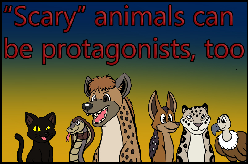 Scary animals can be protagonists, too. by VixDojoFox on DeviantArt