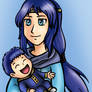 Elena with (baby) Ike