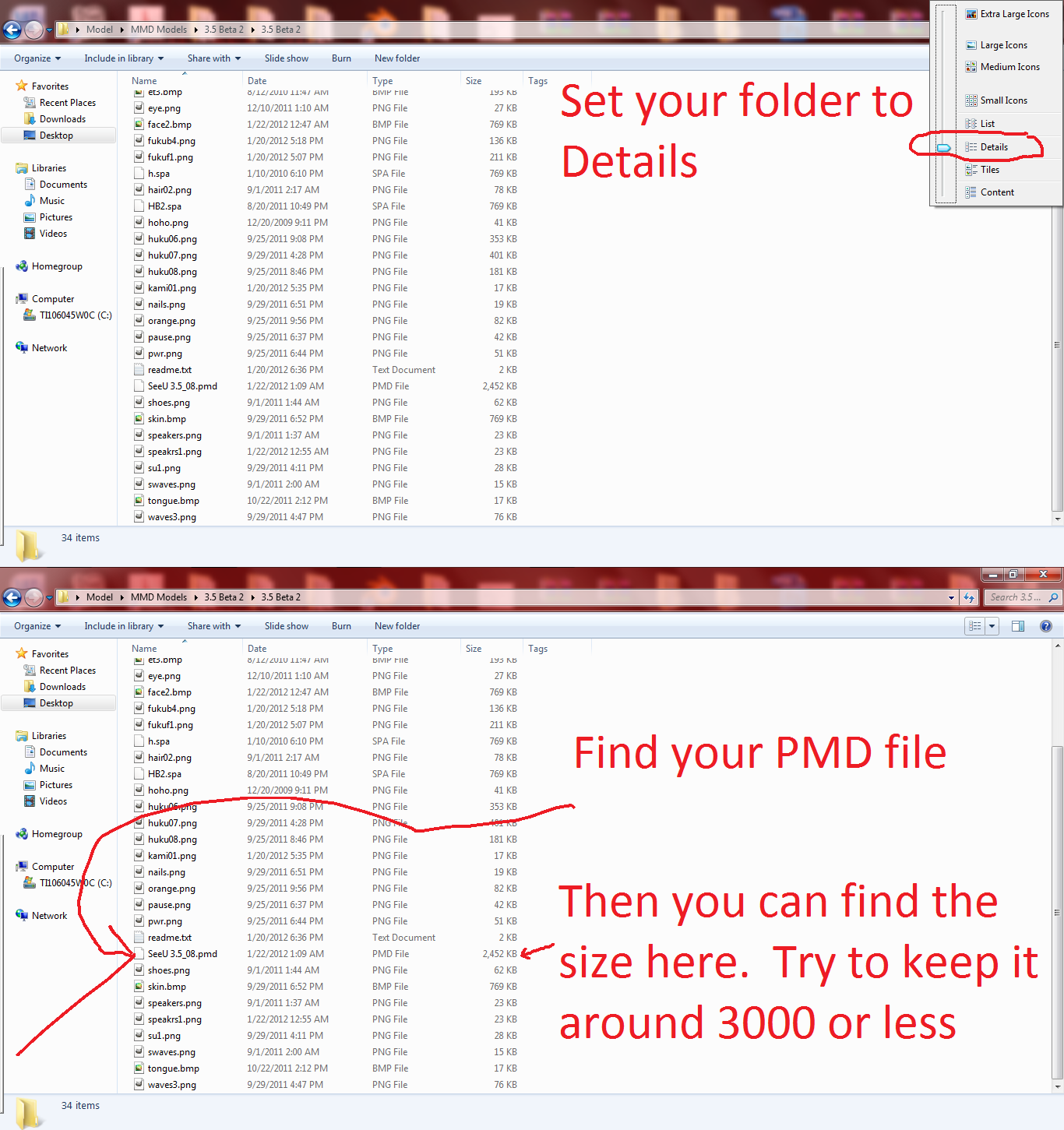 Tutorial - How To Find Your PMD File Size by MoonlitSatin on DeviantArt