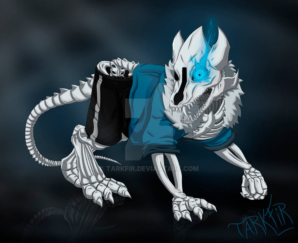 Gaster Blaster Sans by Tarkfir on DeviantArt