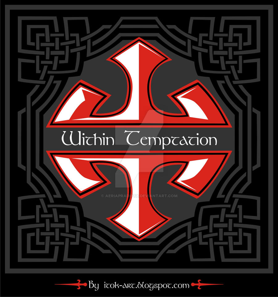 Within temptation logo, with celtic ornamen