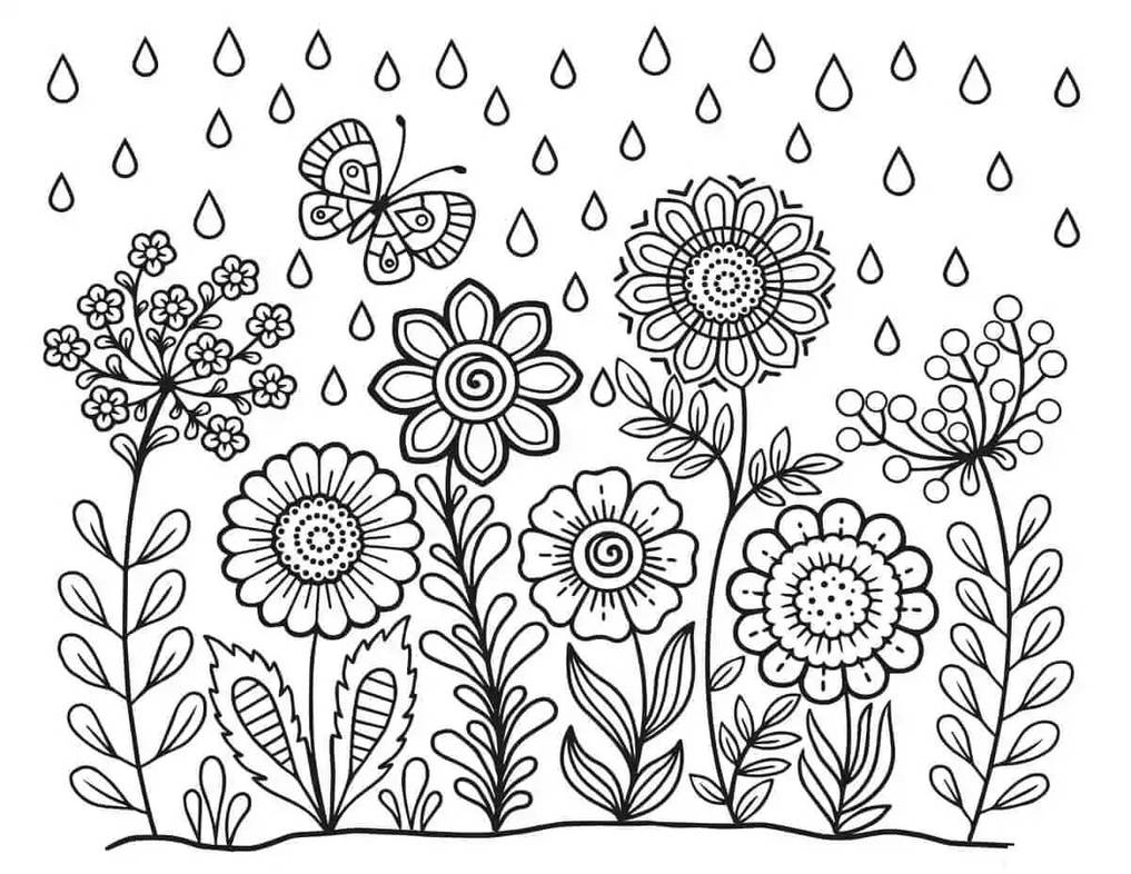 Les Meilleurs Coloriages De Printemps De Qualite By Coloriageenfant On les-meilleurs-coloriages-de-printemps-de-qualite-by-coloriageenfant-on