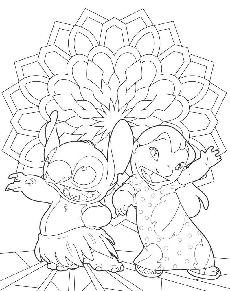 Amoureux Dessin Stitch Et Angel A Colorier Les avantages des enfants colorier Stitch en lig by coloriageenfant on DeviantArt