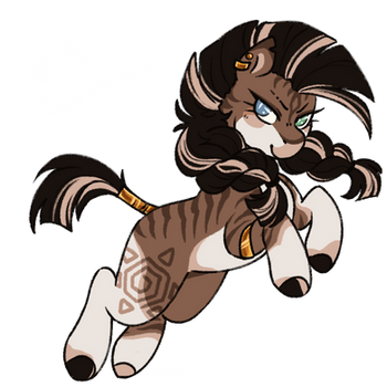 Zebra Gal ( CLOSED adoptable )