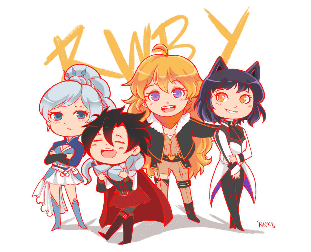 RWBY - V7 Chibi - Fanart by yellownicky on DeviantArt