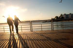 sunset walk by gnietsche