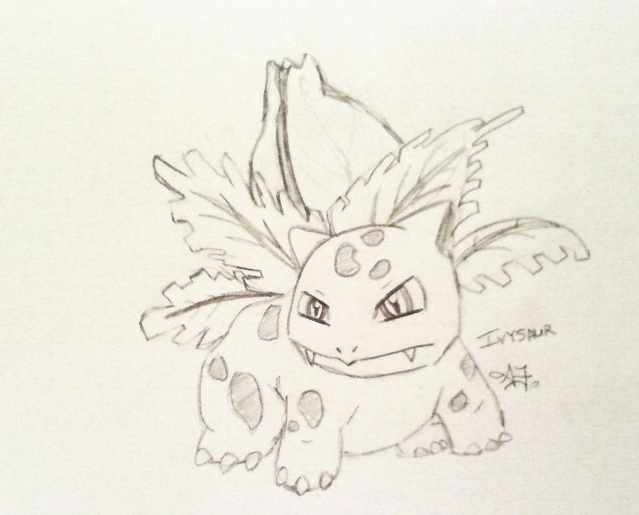 Ivysaur Sketch by sleepypikachu on DeviantArt