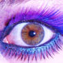 My eye purple makeup