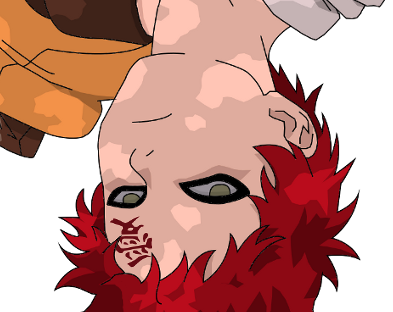 Upside-Down Gaara Render