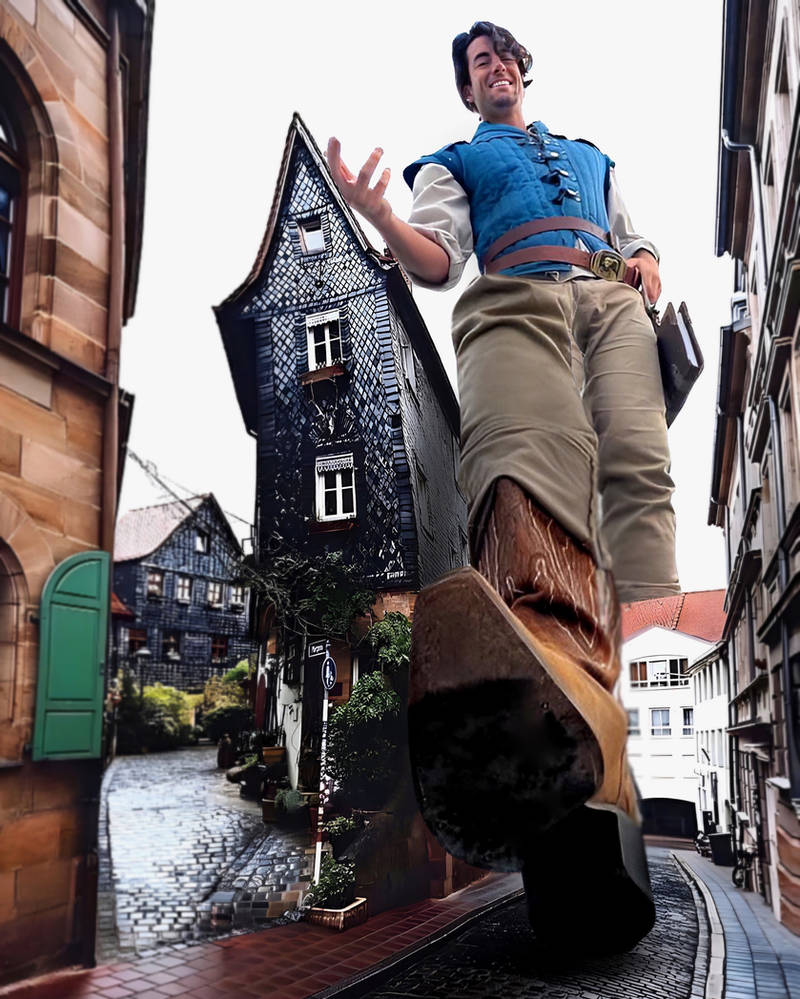 Giant Rabbit Rider Giant Flynn Rider by GiantEditsByKyle on DeviantArt