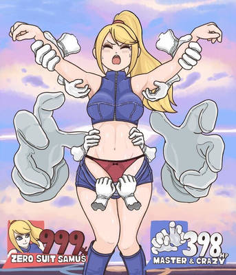 tickling Zero Suit Samus