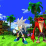 Silver the Hedgehog and Evil Crash Bandicoot