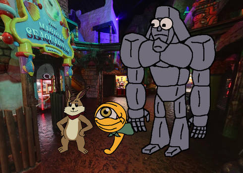 Golem, Suezo and Hare At The Seaquarium