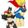 Supergirl burns Batgirl Color