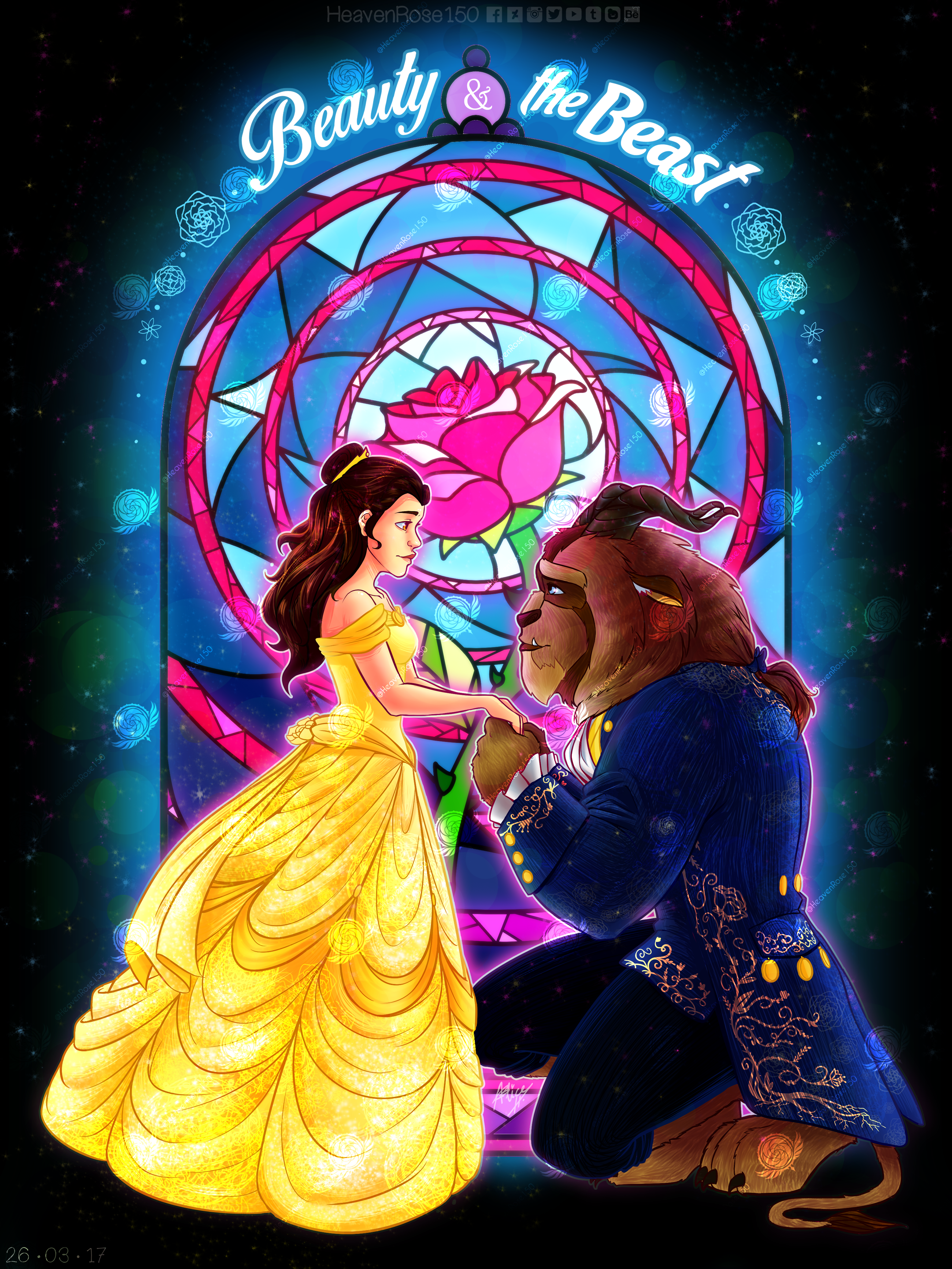 [2 PRINTS] Tale As Old As Time SPEEDPAINT