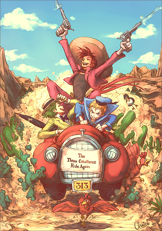 The Three Caballeros Ride Again by chacckco