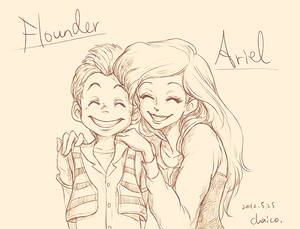 Ariel and Flounder