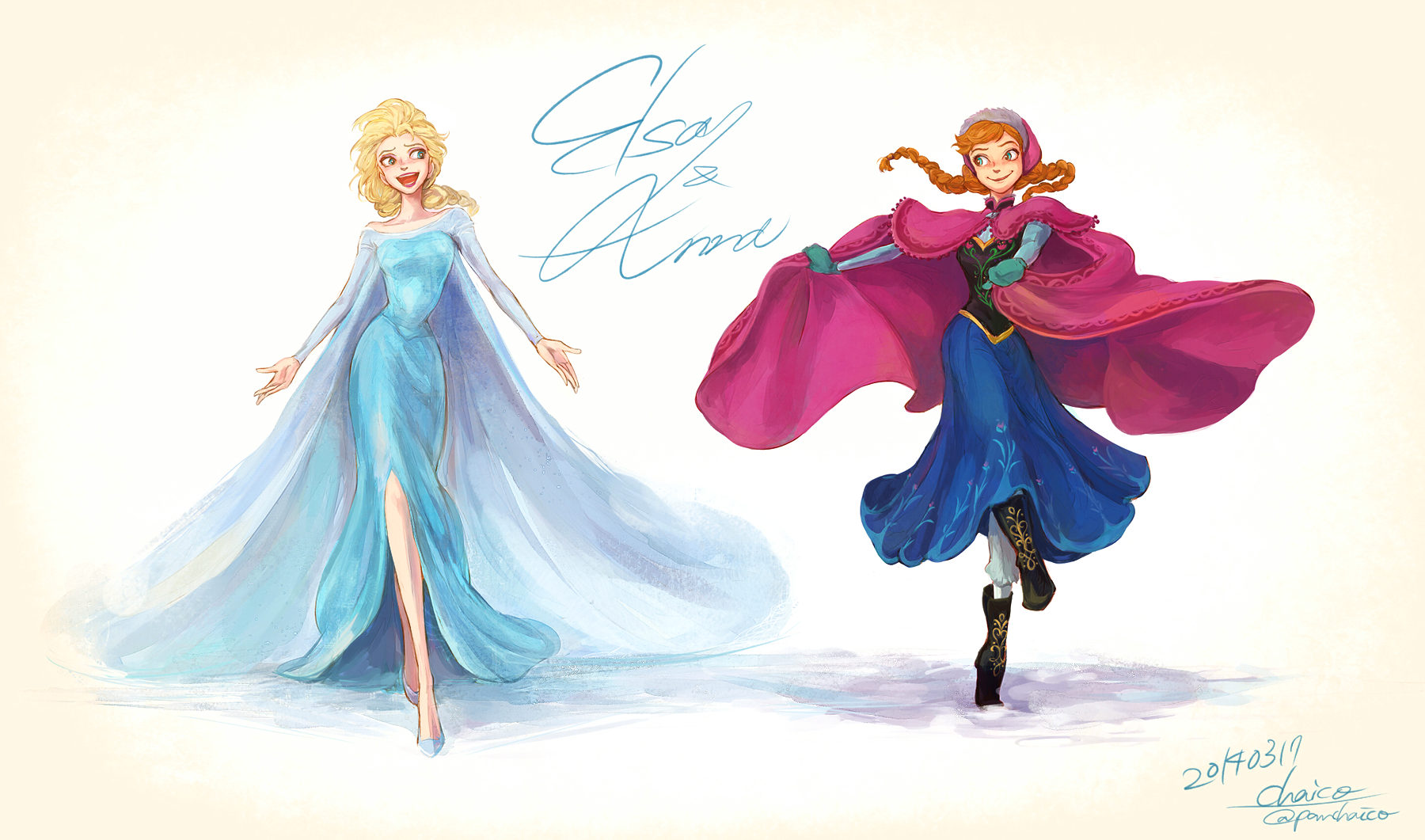 Elsa and Anna