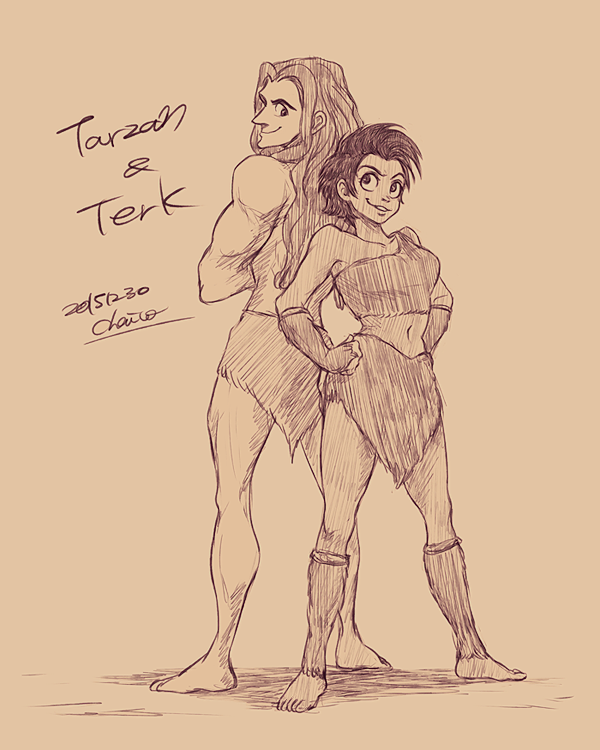 Tarzan and Terk