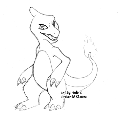 Charmeleon - Lineart