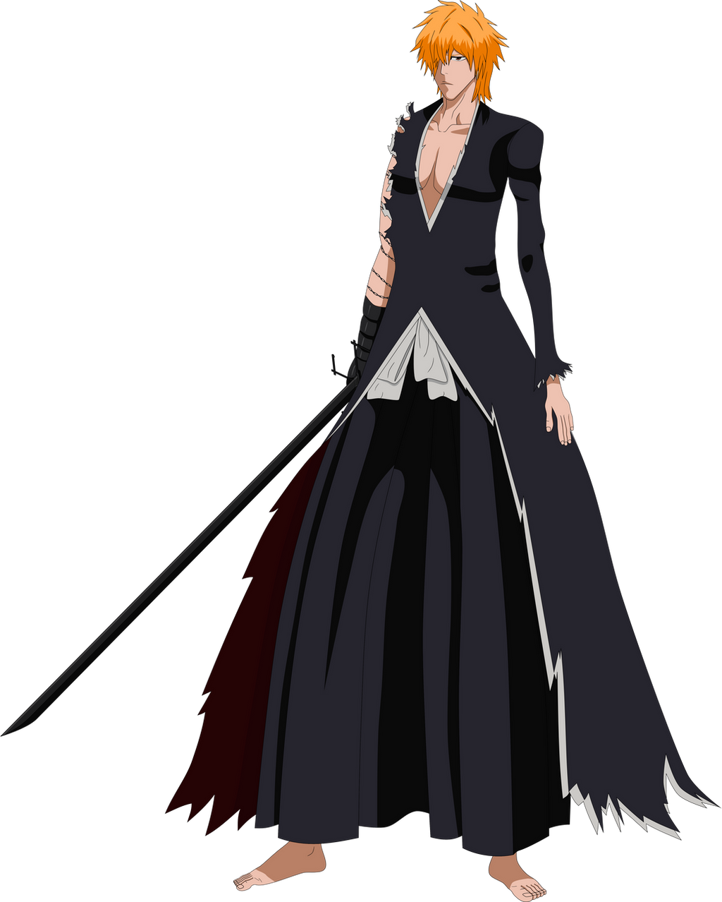 Ichigo New Bankai Render by Advance996 on DeviantArt