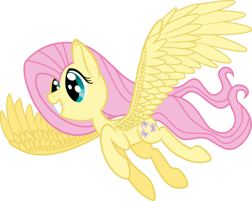 Fluttershy flying by sakatagintoki117 on DeviantArt