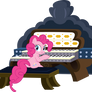 Pinkie playing the organ