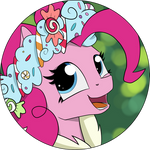 Pinkie Pie - Hearth's Warmin Eve Button Design! by Shikogo
