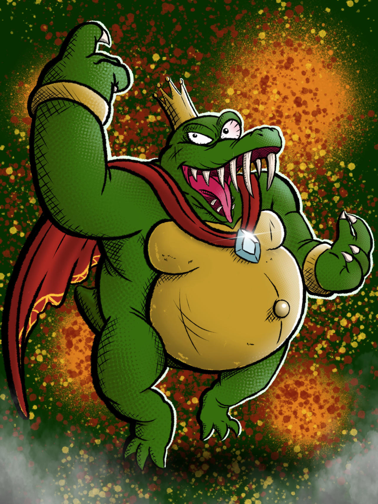 King R Rool Human King K. Rool by BottomlessPitt on DeviantArt
