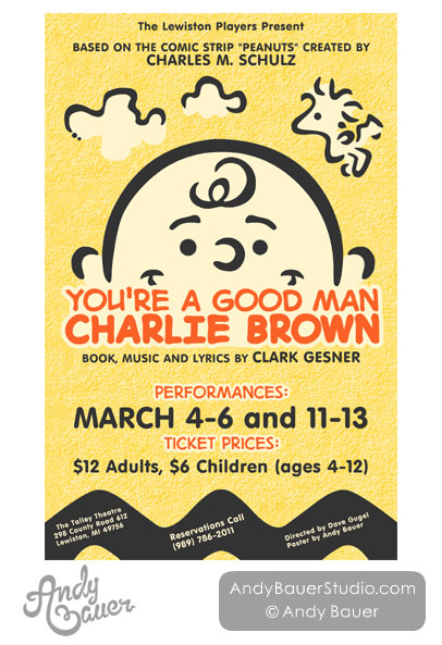 You're A Good Man Charlie Brown - Poster Design