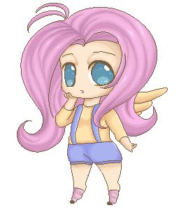 Pixel Fluttershy -human-