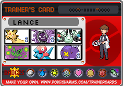 Lance's Trainer Card