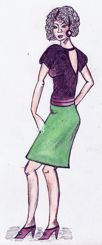 Model Girl drawing by Verolei on DeviantArt