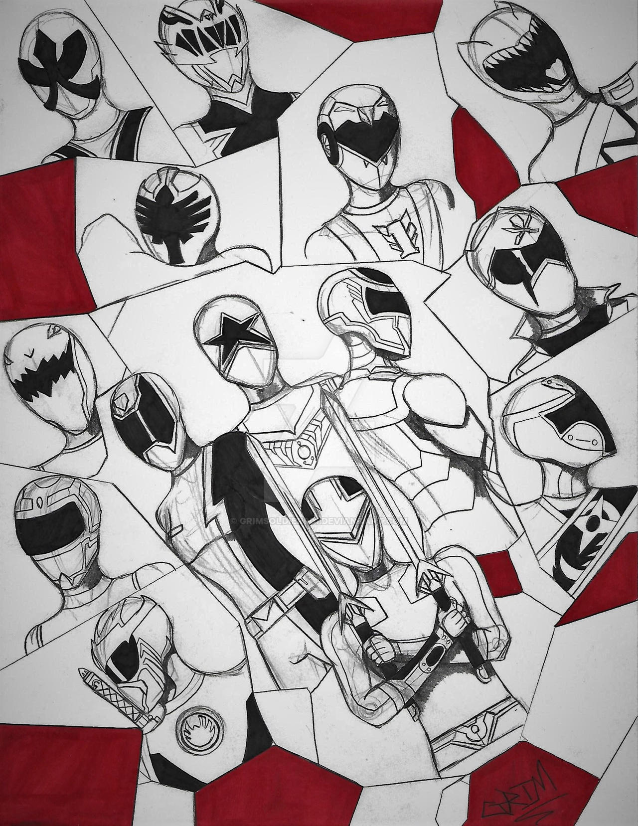 Power Rangers Multiple Power Rangers Multi X-Over by GrimSoldier001 on DeviantArt