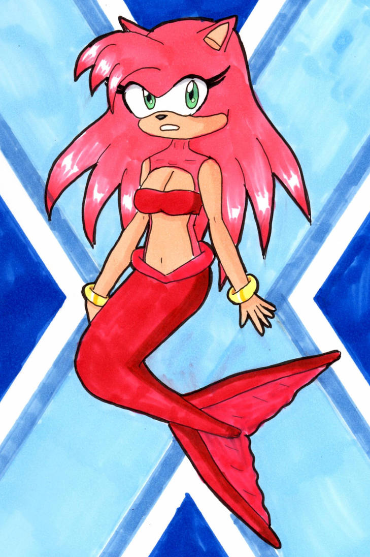 Amy Rose as a mermaid by Crazy226 on DeviantArt.