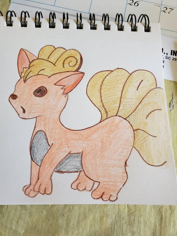 vulpix drawing(color variant) by Spe3dySamuari on DeviantArt